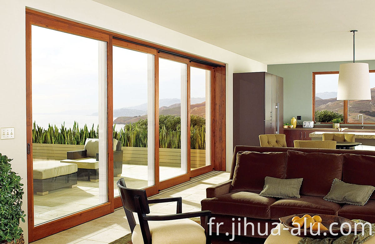 Aluminum XMTGR120-190 Insulated Sliding Doors Accessories Aluminium Doors ForHotel Lobby Villa 